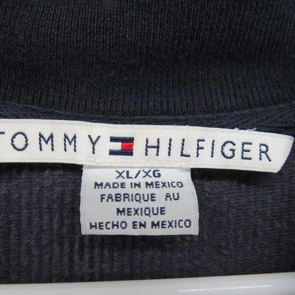 Tommy Hilfiger Jacket Womens Extra Large Navy Corduroy Bomber Full‎ Zip Pockets
